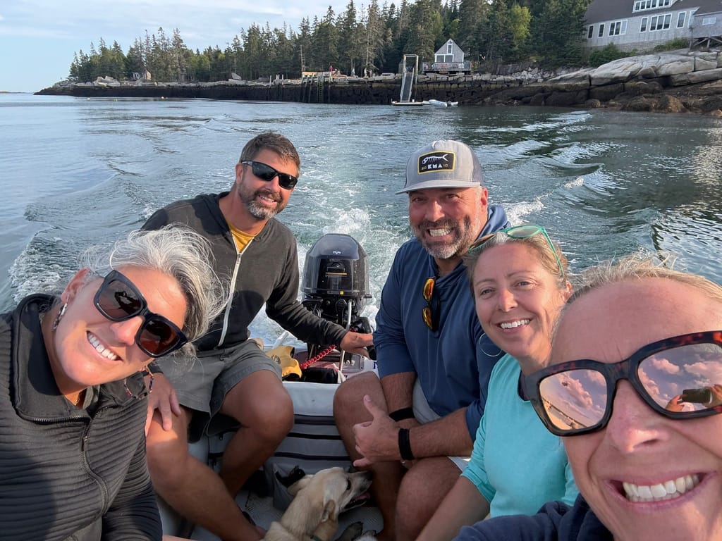The crew on Hurricane Island