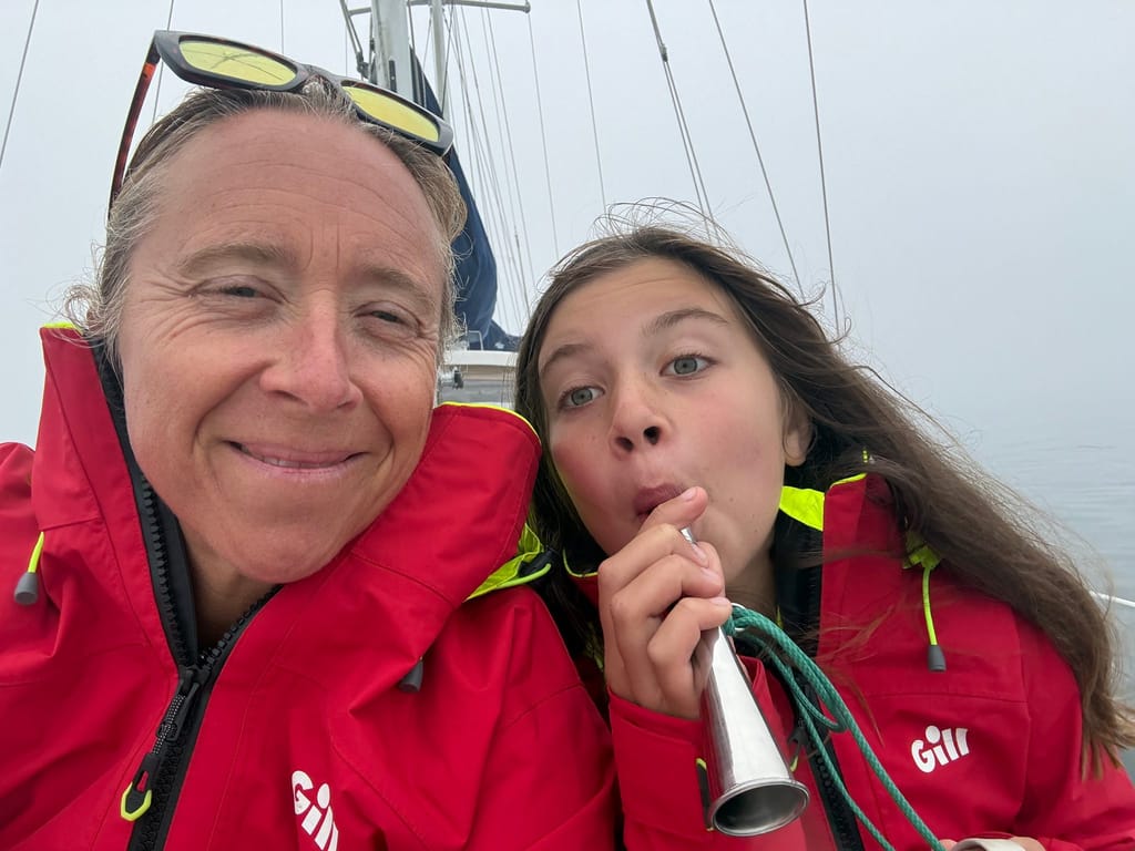 Underway in the fog towards Roque