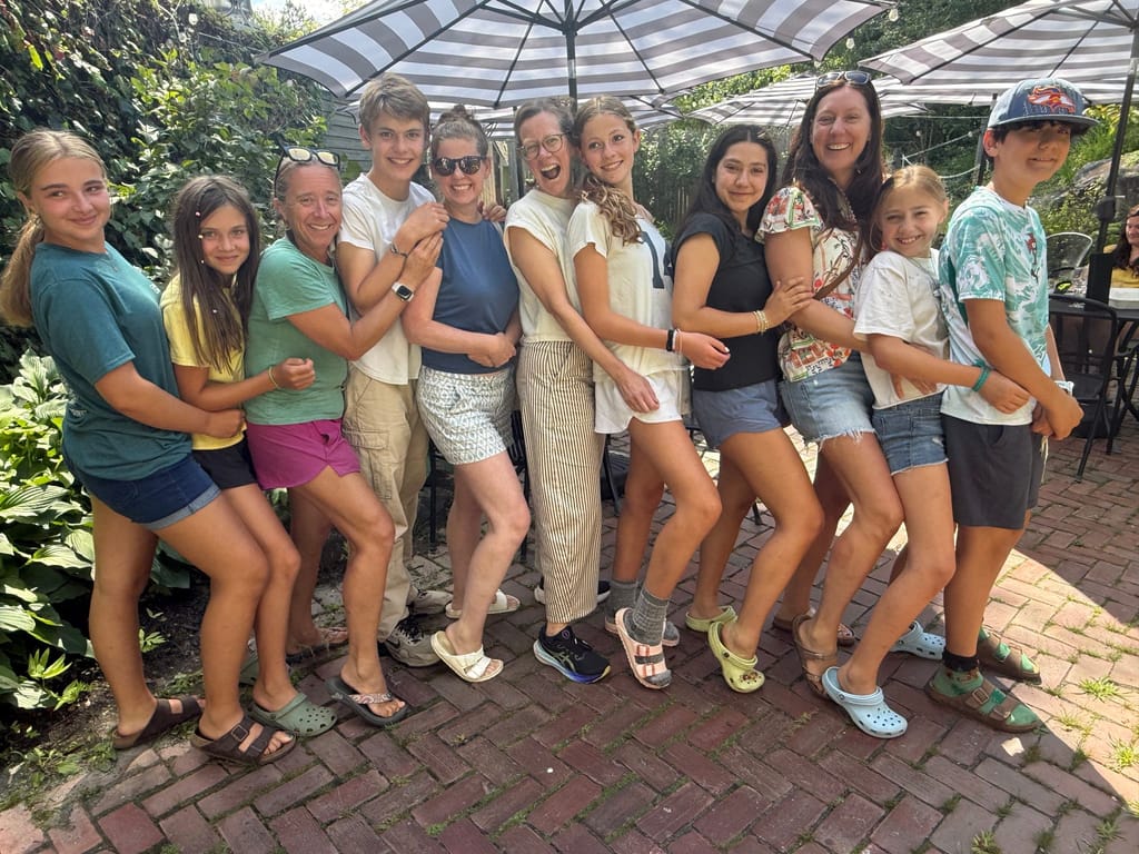 The Chewonki mom's and their camper kids
