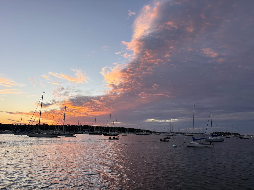 Crew boats out for sunrise workout 
