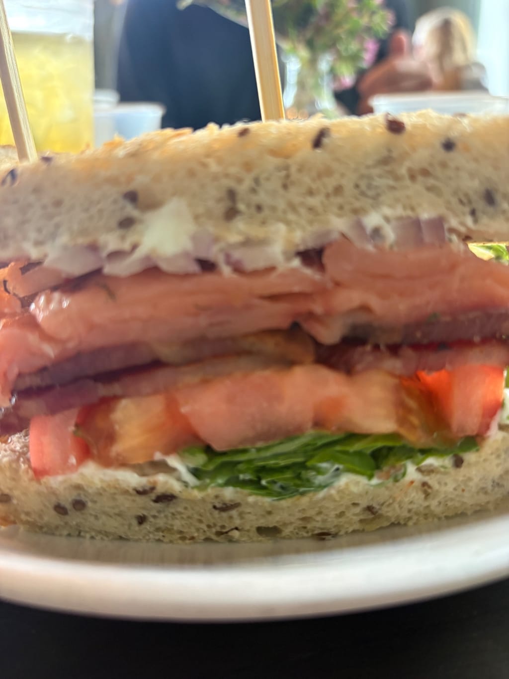 Smoked salmon BLT