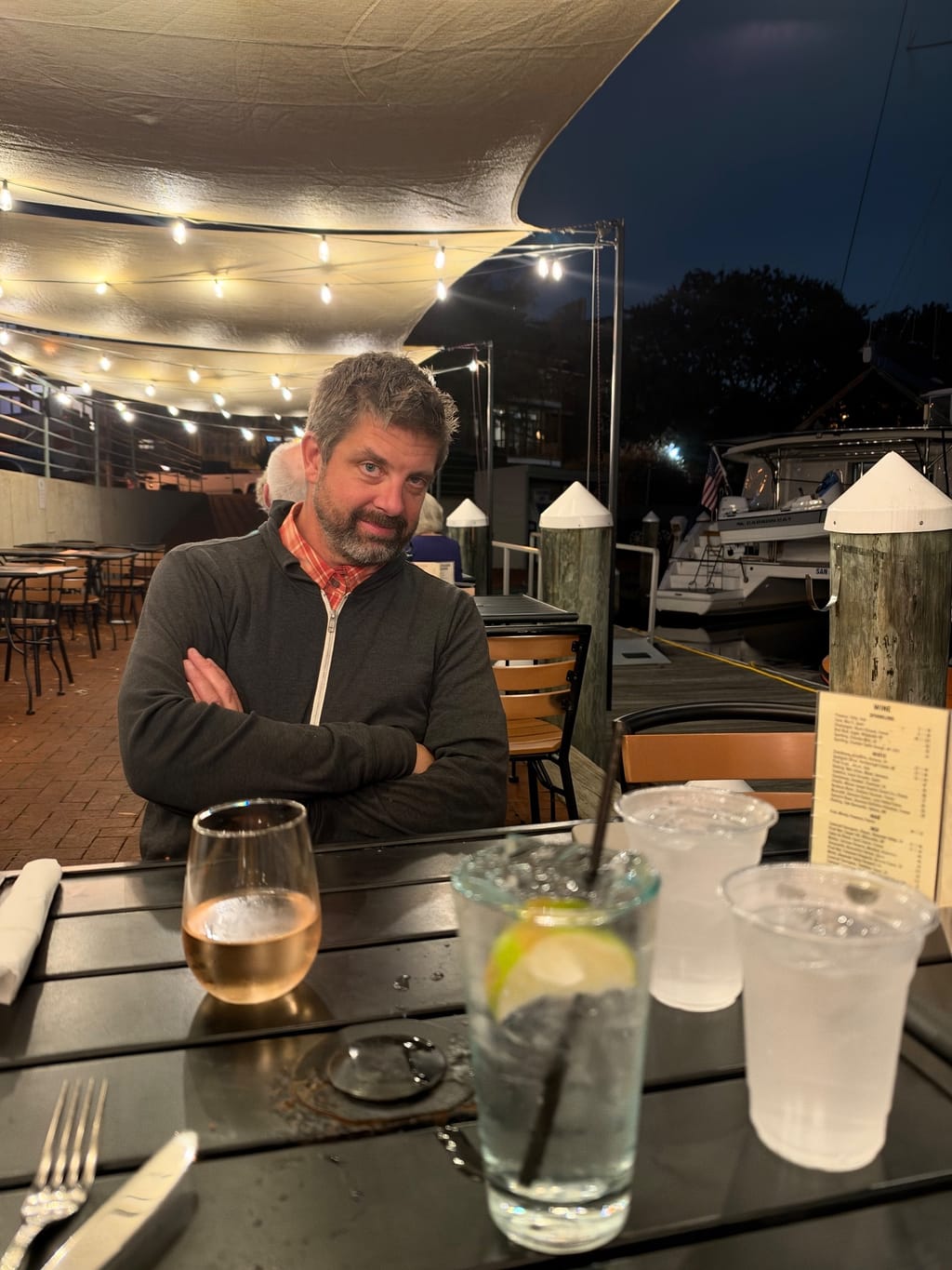 Date night! Right before a strong front swept through and everyone had to rush inside.