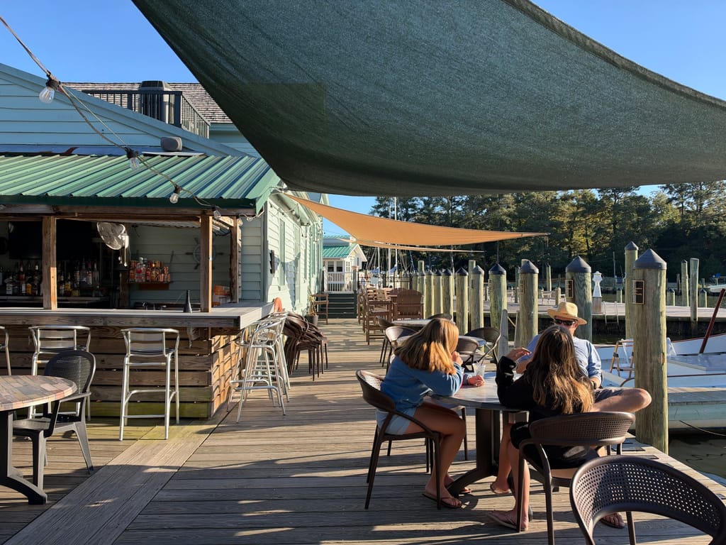 Awesome little cafe right on the town dock “Mallards”