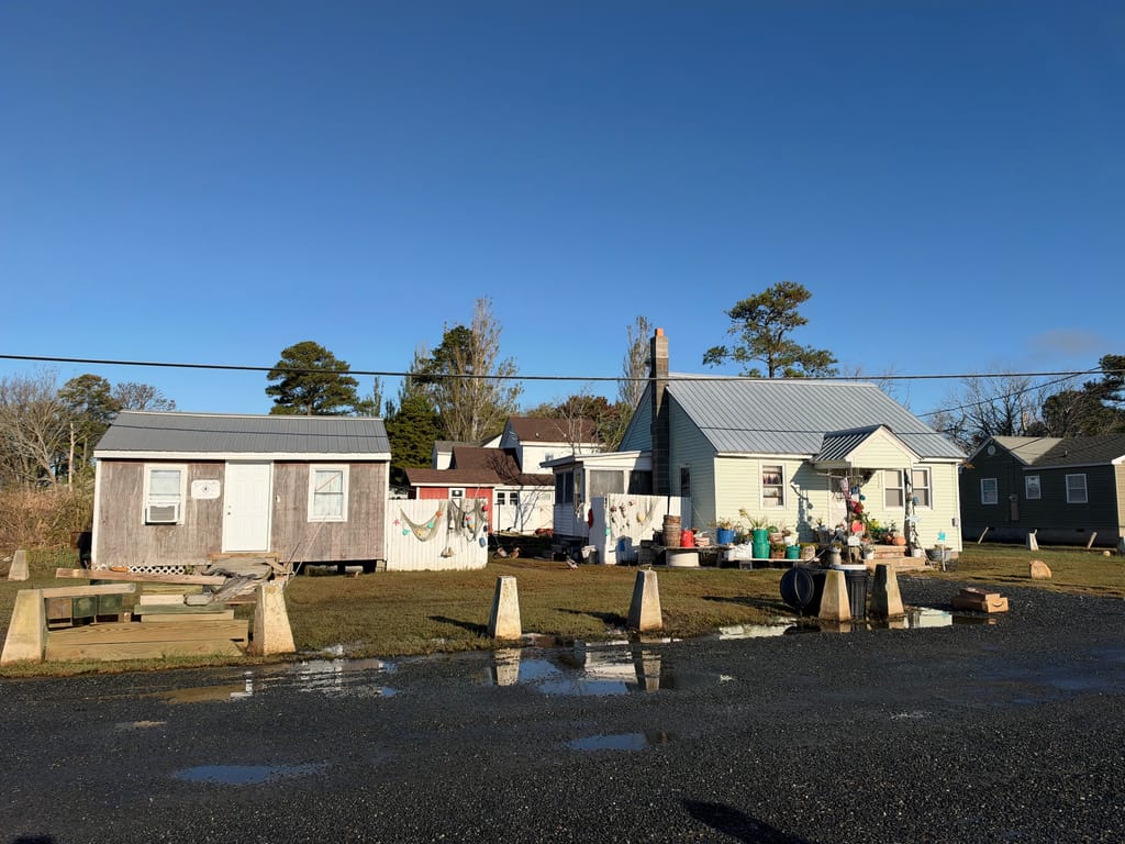 Typical houses on Smith Island